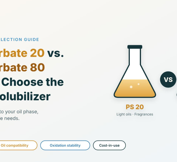 Polysorbate 20 vs. Polysorbate 80: How to  Choose the Right Solubilizer for Your  Formulation